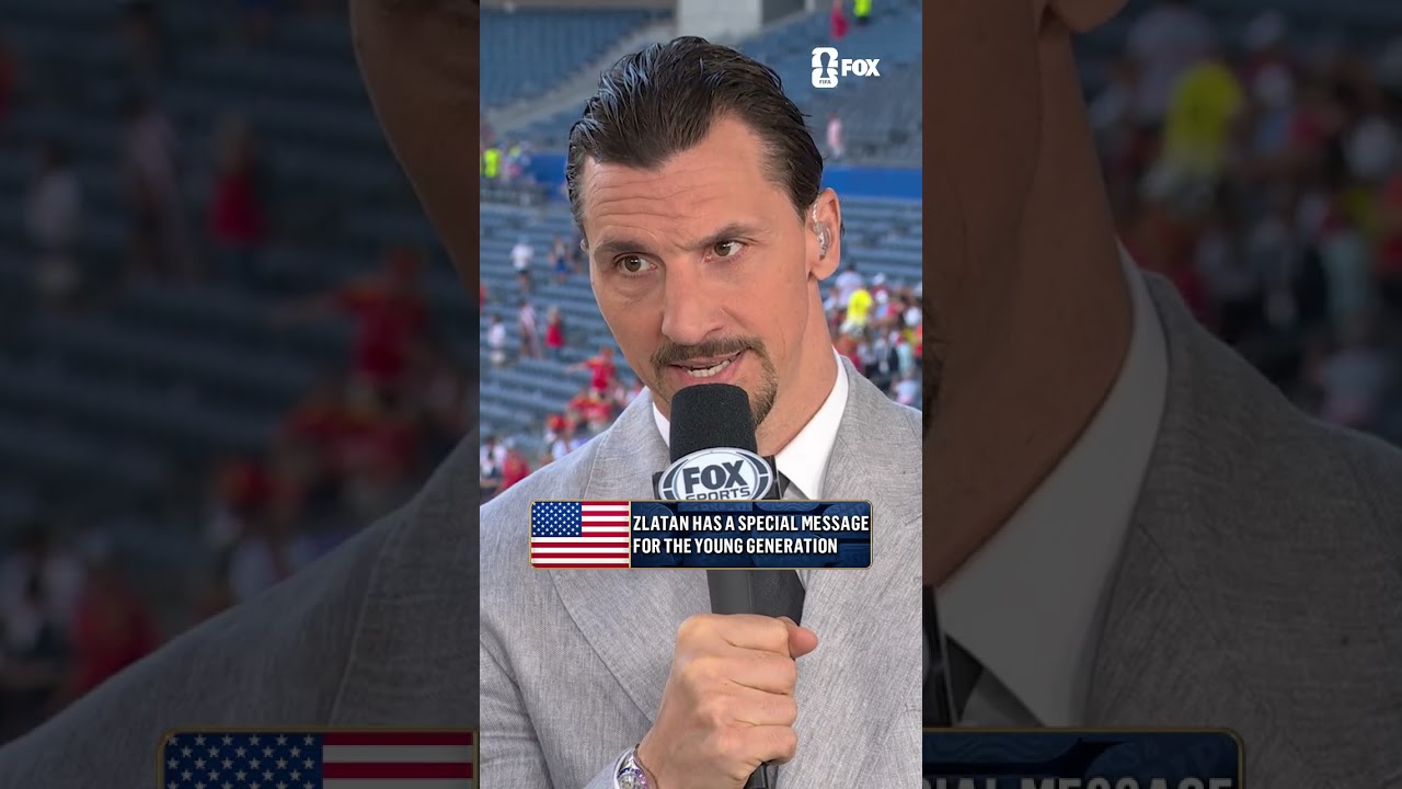 Zlatan with words of encouragement for the next generation of American soccer players