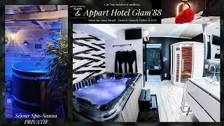 Nuitée Jacuzzi Sauna Privatif Appart Hôtel Glam88 Vosges Alsace Lorraine Gite 5 Étoiles
