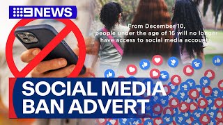 Government Unveils First Advertising Campaign For Under-16 Social Media Ban 9 News Australia