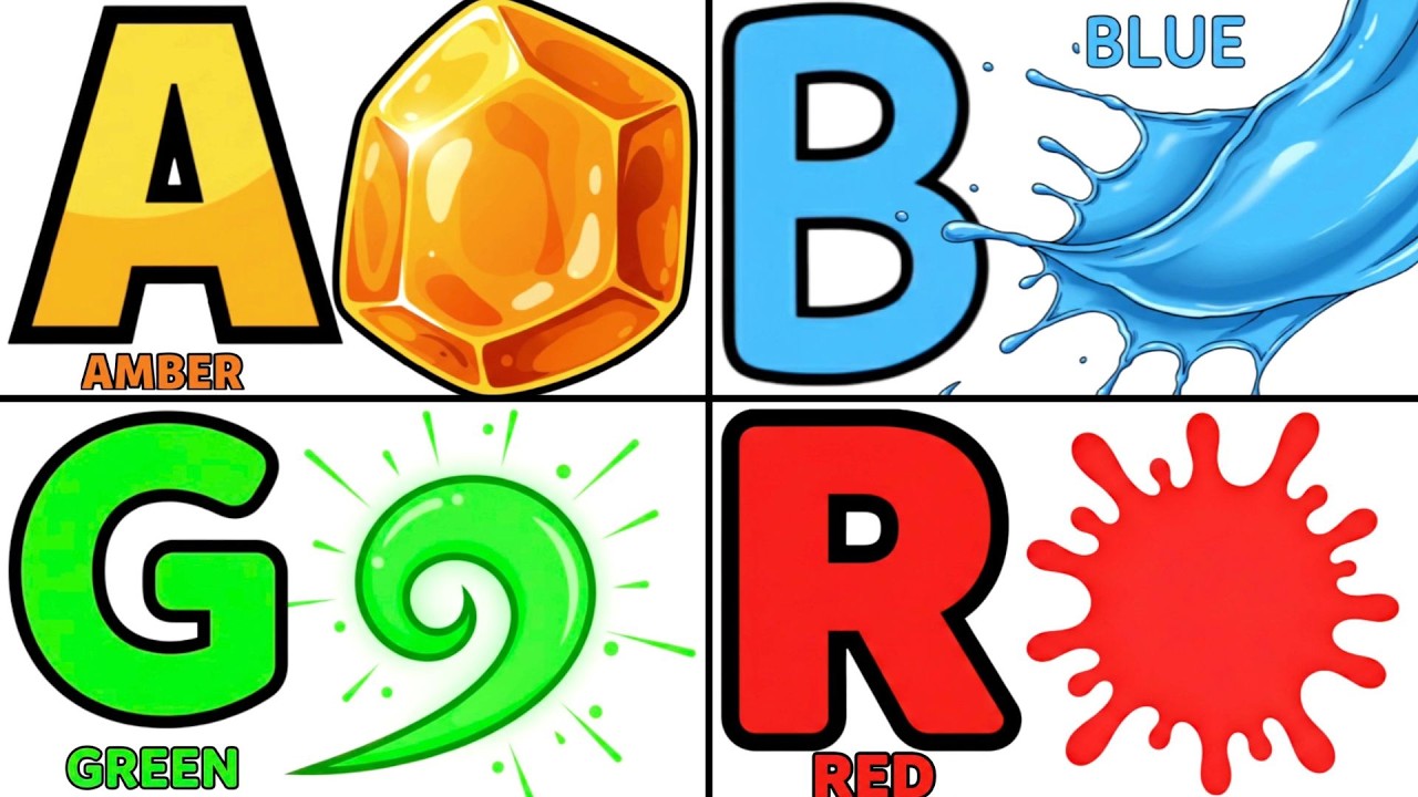 ABCD Color Adventure | Learn A to Z & Colors | New Alphabet Phonics ...