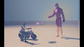 Captain America vs The Flash Stop Motion | Adobe Premiere Test 2