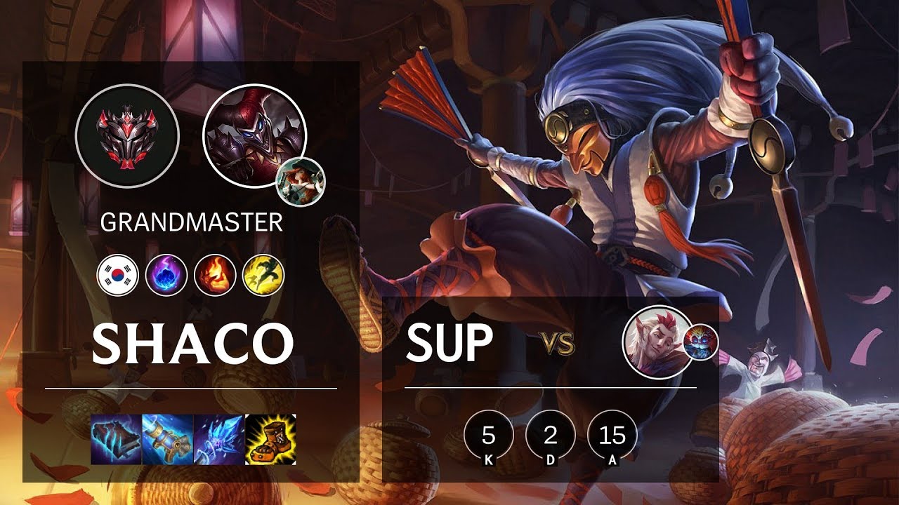 Shaco Support vs Rakan - KR Grandmaster Patch 10.3