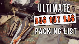 My 2019 "Ultimate" Bug Out Bag Packing List #bugoutbag #survivalgear