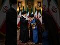 Imam khamnai giving islamic crown to mojtuba khamnai #khamenei #shortsfeed #iran #duet