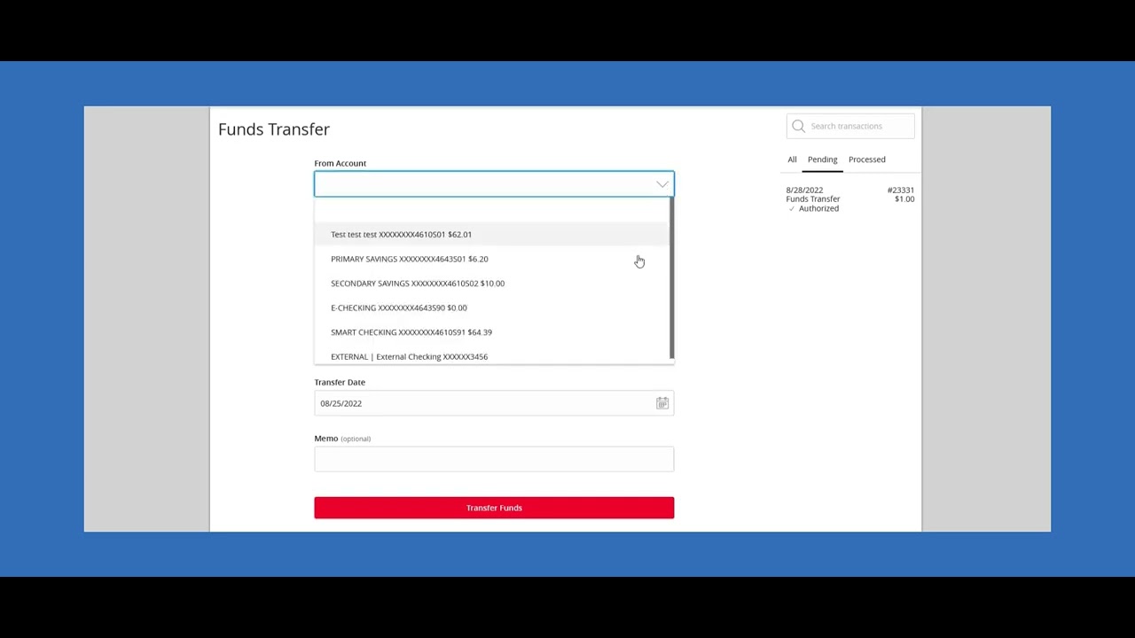 MidWest America Digital Banking External Transfers YouTube