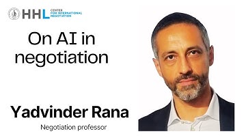 On AI in negotiation with Yadvinder Rana