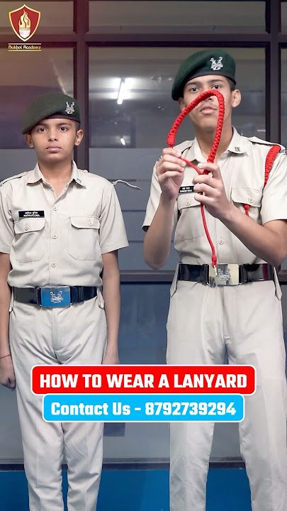 Grooming Session: How to Wear Lanyard #grwm #army #armyuniform #nda #ssb #grooming #khadi