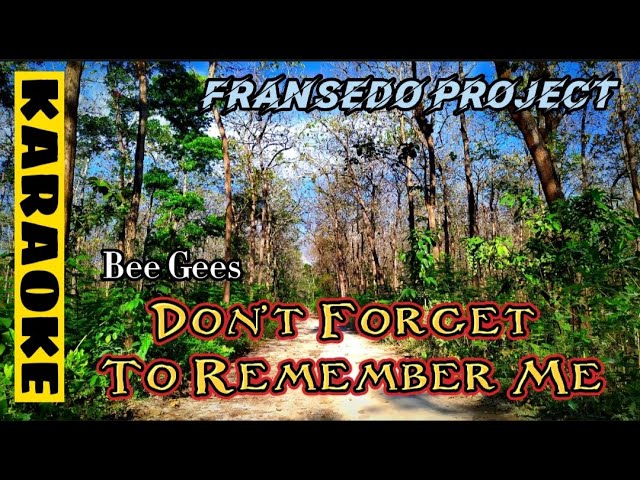 Bee Gees - Don't Forget To Remember Me (Karaoke) class=