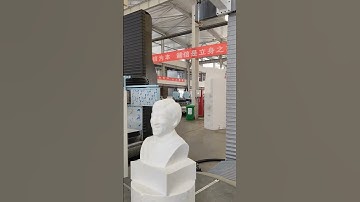 Foam statue carving 5 axis cnc router machine factory from China#5axiscnc #cncrouter#cncfactory#cnc
