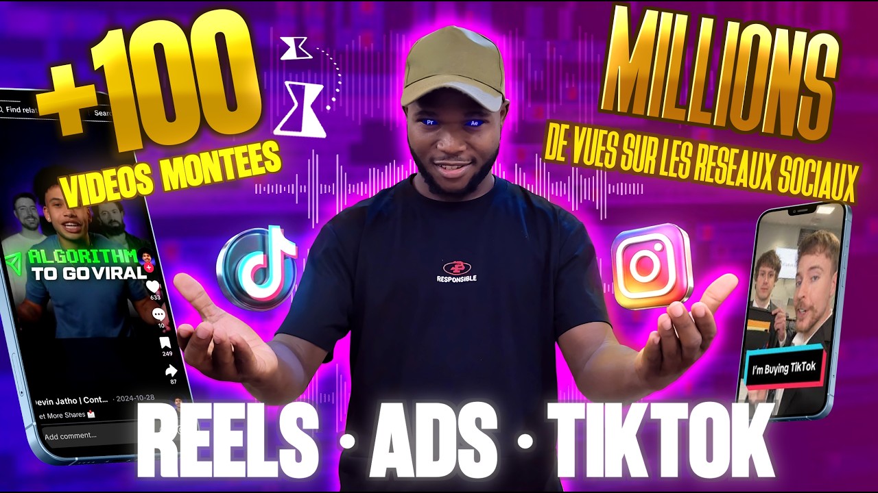 réaliser le montage de vos RÉEL, TIK TOKS, ADS & VSL
