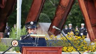 Firefighter Rebecca Asaro Speaks at the Morris County 9/11 20th Anniversary Remembrance