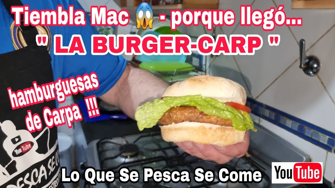 hamburguesas de pescado / hamburguesas de Carpa / a la plancha y rebozadas / receta de carpa