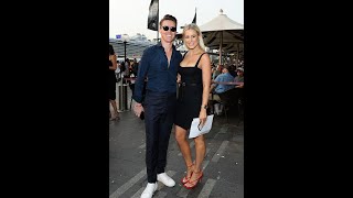 Roxy Jacenko joins husband Oliver Curtis for a night out in Sydney... in VERY busty black dress