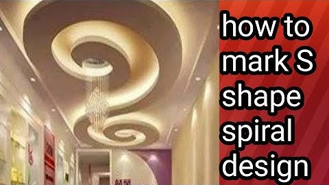 how to mark S shape ||spiral design byARpopDesig