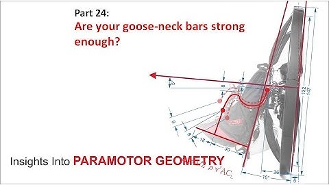 BROKEN bolt? Are your goose-neck bars strong enough? Paramotor geometry part 24