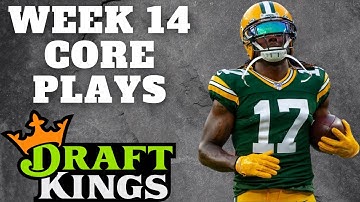 Draftkings NFL DFS | Core Plays | Week 14