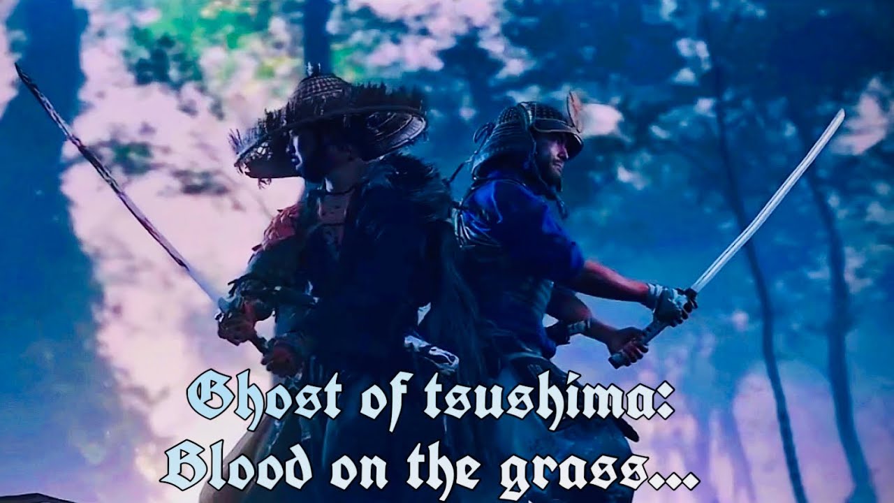 Ghost of Tsushima: Blood on grass…
