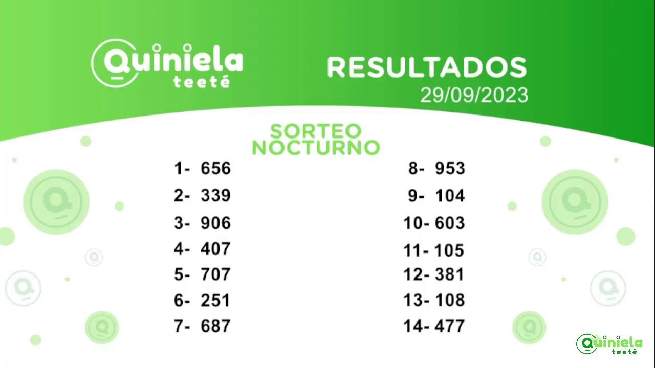 SORTEO NOCTURNO 19/09/2023 