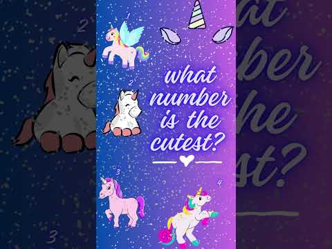 Pick your favorite unicorn! Comment which # is your favorite. #animals #shortvideo #shorts #cute