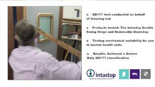 DD171 Test on Intastop's Removable Doorstop and Double Swing Hinge