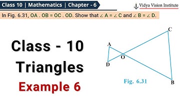 Triangles - Example 6 🌟 Class 10 Maths Chapter 6 🌟 CBSE, NCERT 🎯
