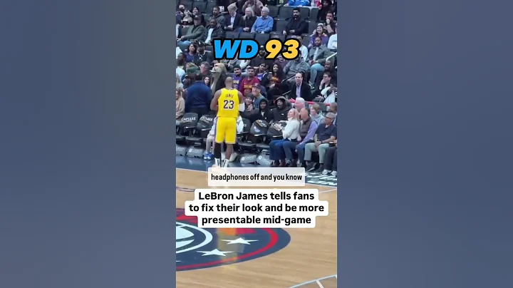 Lebron James Corrects Fans Sitting Court Side! #lebronjames #lebron #basketballshorts