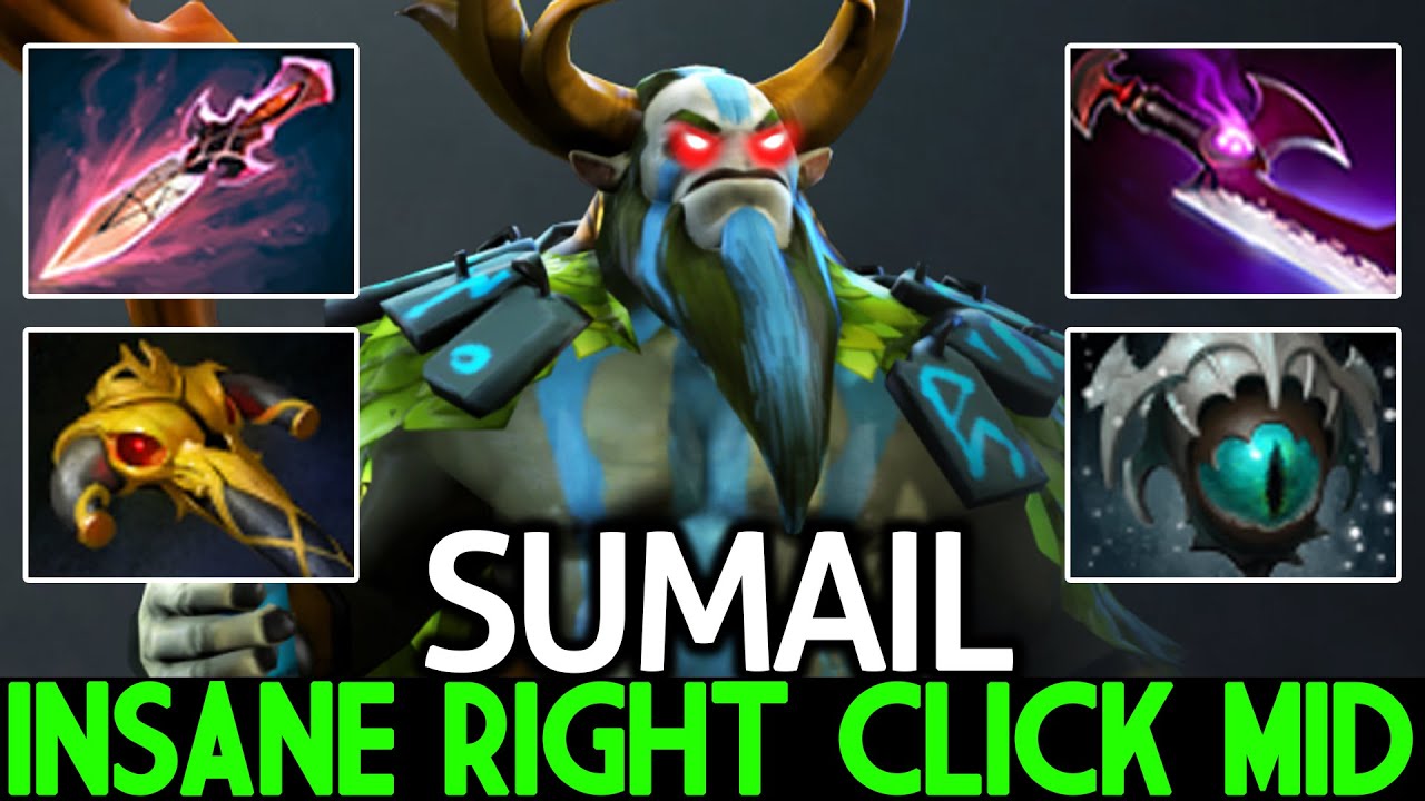 SUMAIL [Nature's Prophet] Insane Right Click Mid Aggressive Play Dota 2