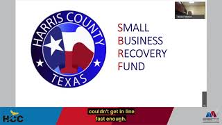 MBDA Webinar - Harris County Small Business Recovery Fund - 07.14. 202