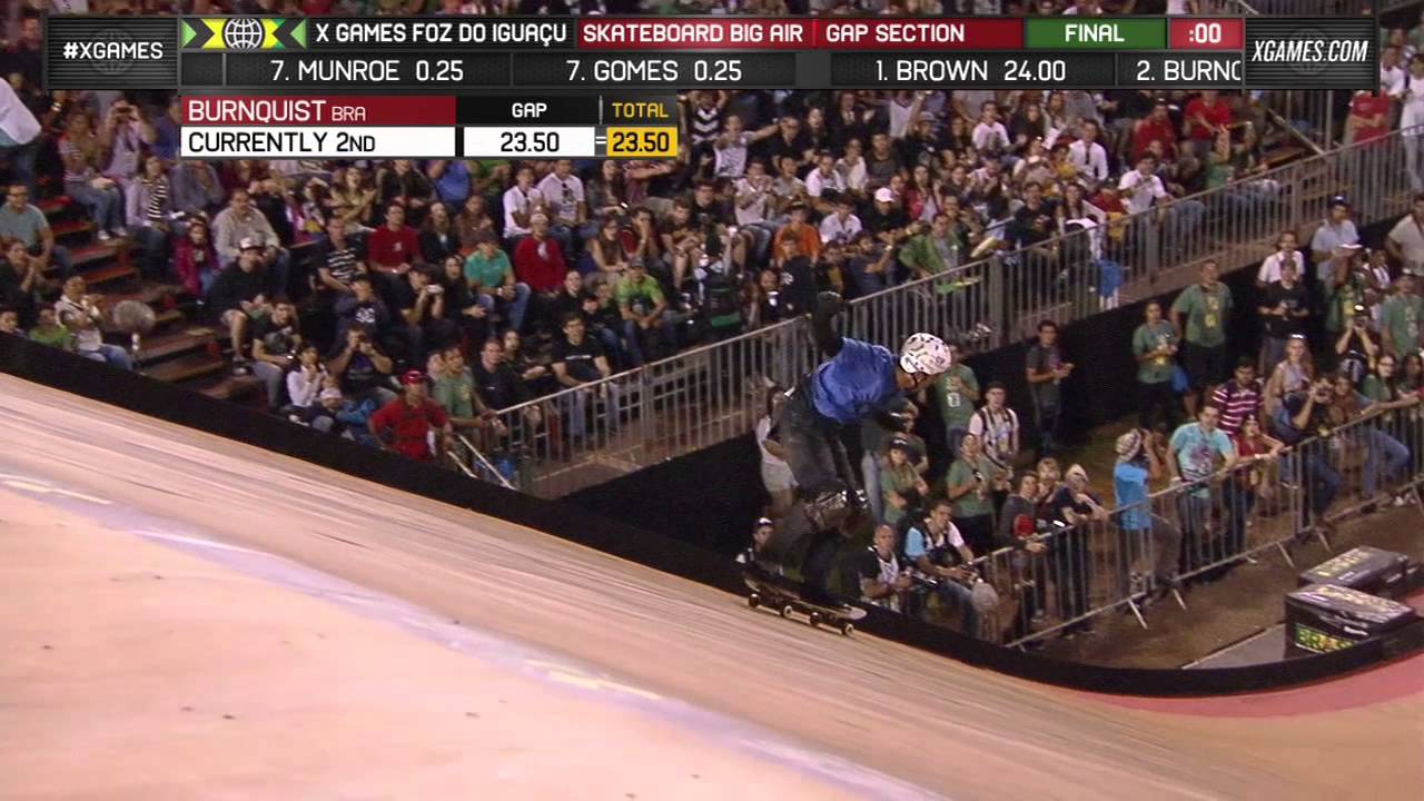 Bob Burnquist wins Skateboard Big Air YouTube
