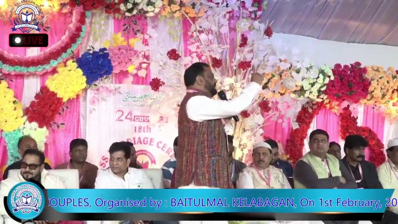 18th MASS MARRIAGE CEREMONY, Organised by : BAITULMAL KELABAGAN