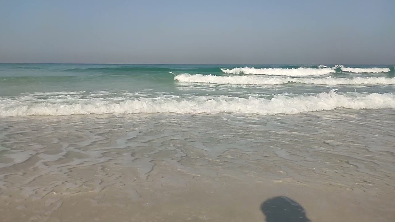 Uae dubai umm Al quwain beach slow motion video 