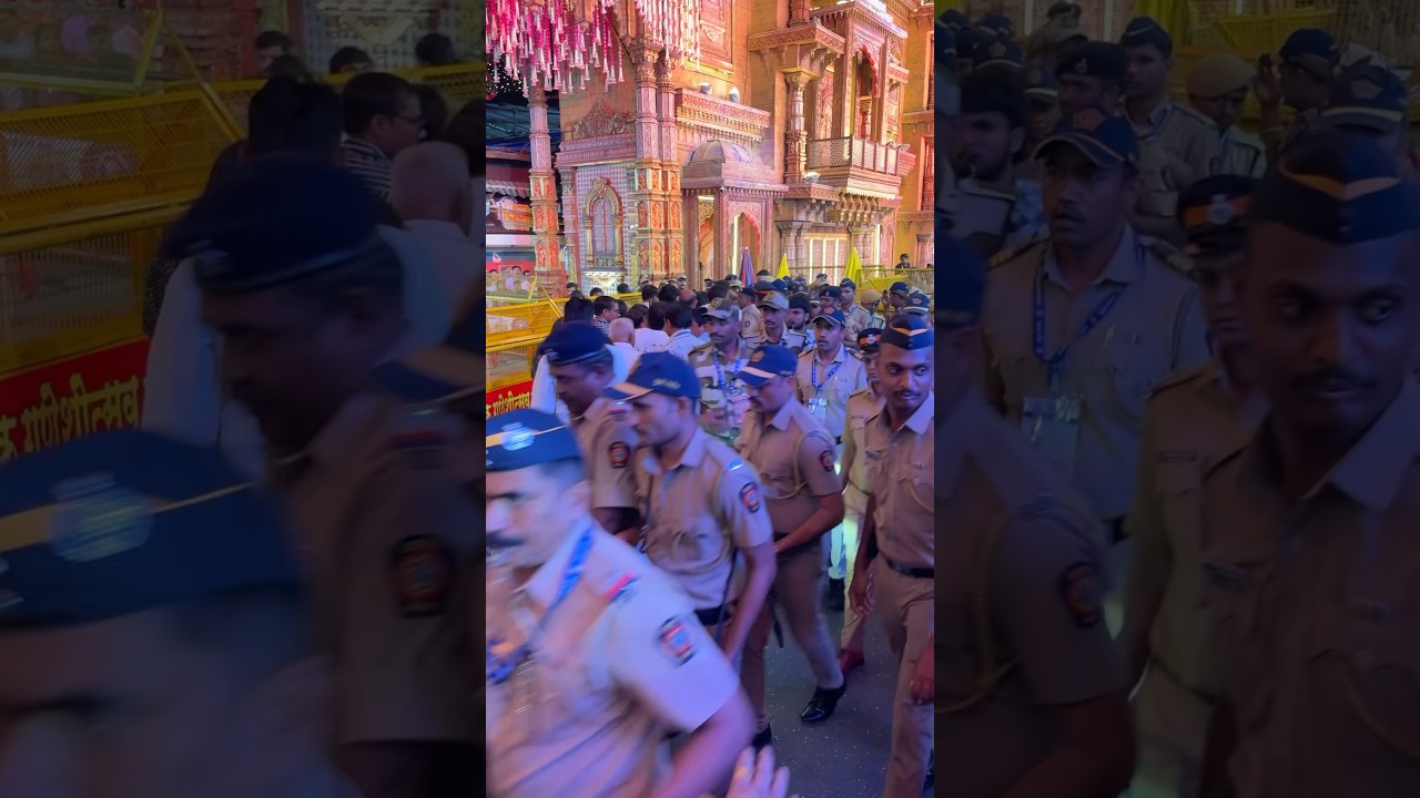 Mumbai Police 🫡|| Ambani ￼At Lalbaug cha Raja 2025 || 