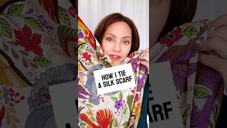 Tie my silk scarf with me.  Pure wizardry!  #silkscarf #styleinspo