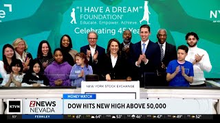 Stocks hit an historic milestone as the Dow reached the 50-thousand-point plateau for the first time