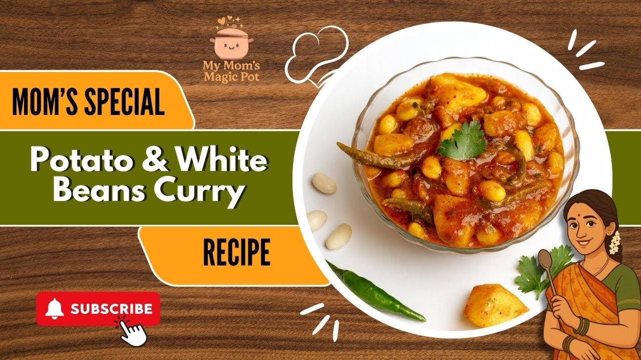 Potato & White Beans Curry – Simple, Healthy & Delicious! | My Moms Magic Pot
