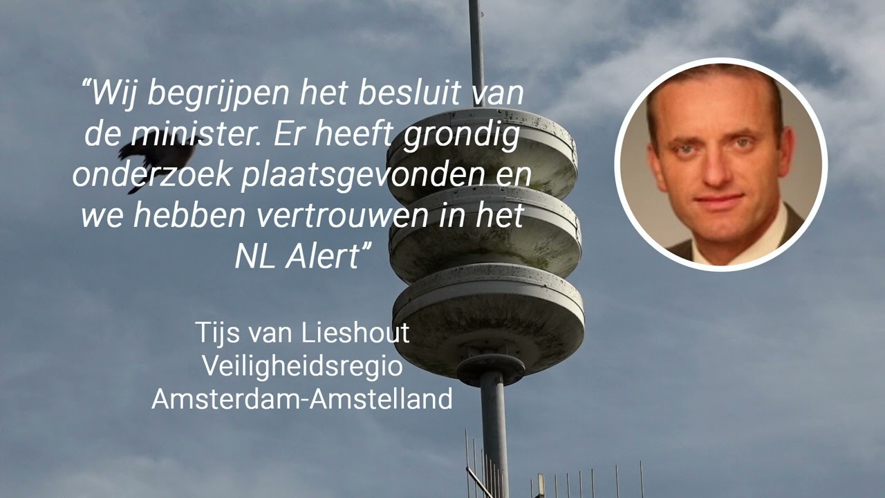 Veiligheidsregio Amsterdam-Amstelland staat achter besluit om luchtalarm af te schaffen