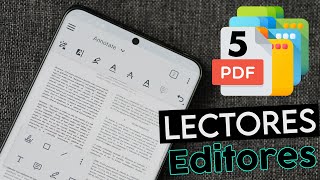 5 Mejores lectores y Editores de PDF para ANDROID (Gratuitos 2021 sin marca de agua)