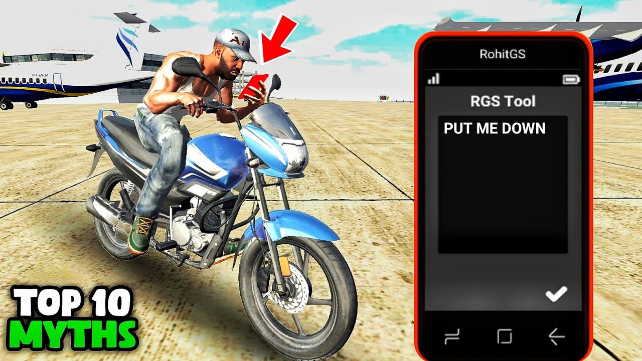 😱 Use Phone on Bike Indian Bikes Driving 3D - Top 10 Myths #15
