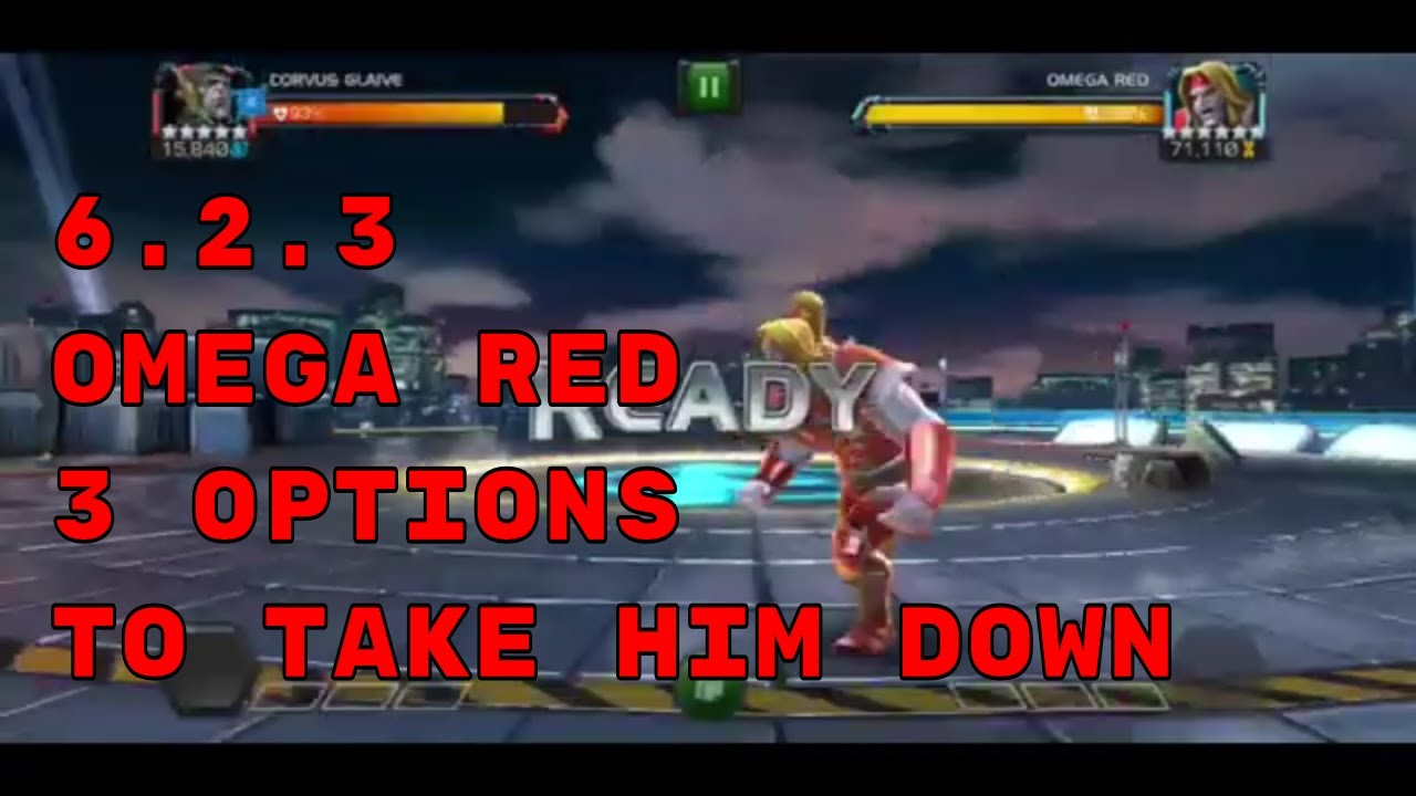 How to beat act 6 omega red (6.2.3) 3 options to take him down mcoc