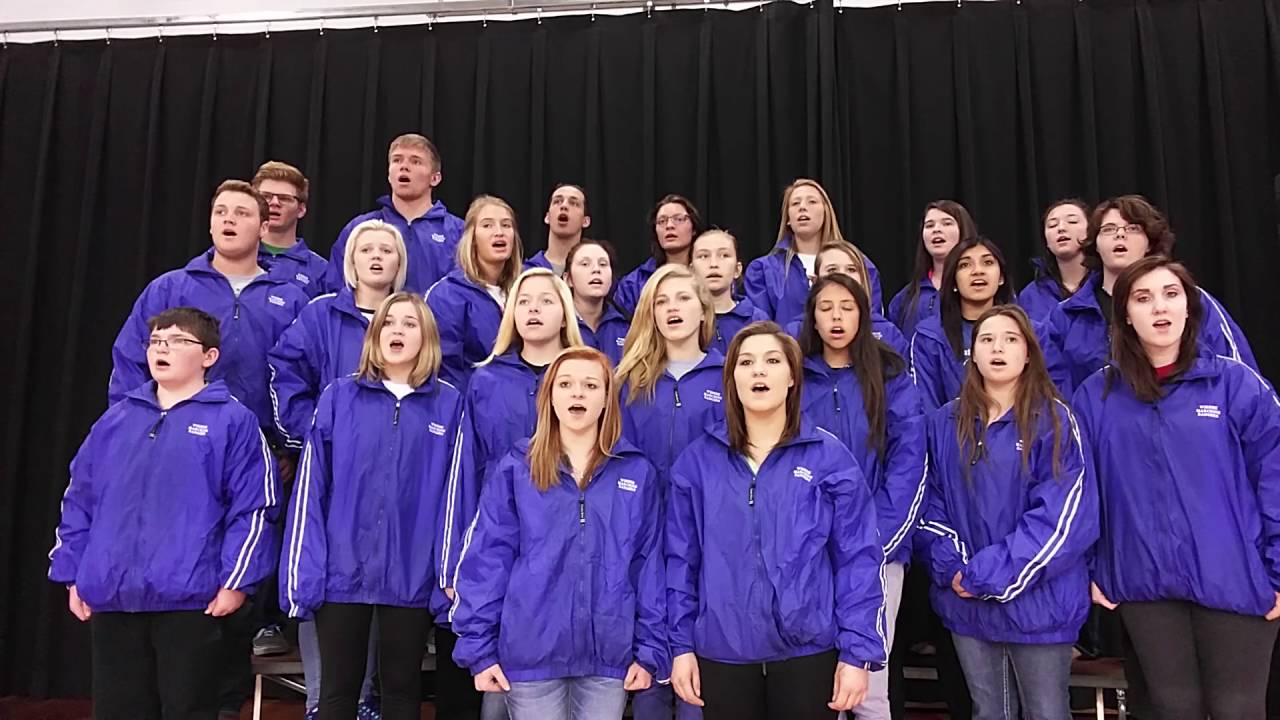 Wishek Public School sings The Star Spangled Banner YouTube