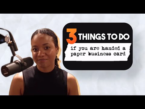 How To Reduce Waste With Digital Business Cards - video from V1CE