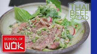 In today's episode of wok wednesday, jeremy makes a thai beef salad
with crushed, toasted rice over the top for delicious crunch! this
recipe is perfect fo...