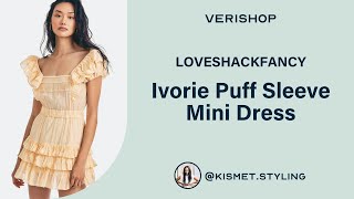 LOVESHACKFANCY Ivorie Puff Sleeve Mini Dress Review