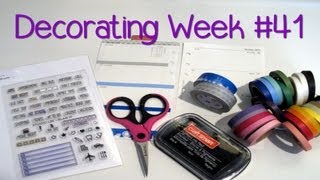 Decorating my Filofax Friday - Week #41