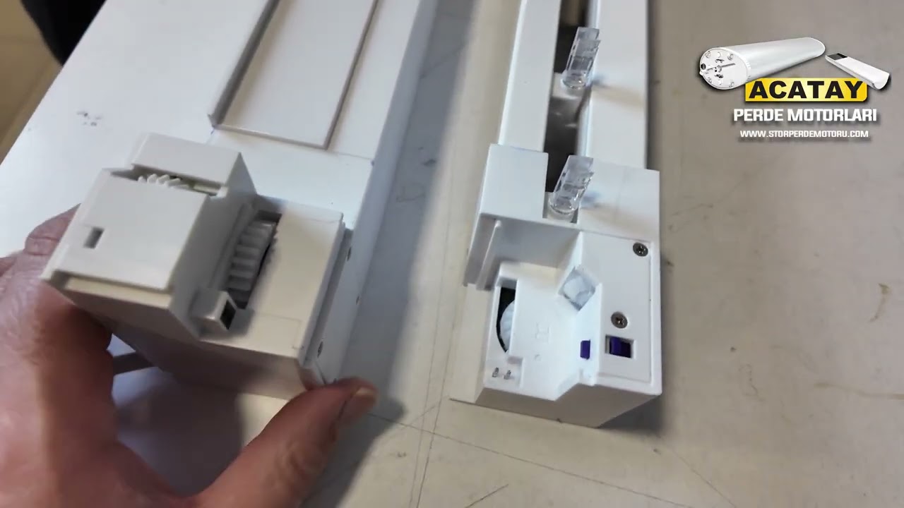 ACQ20107 DİKEY PERDE MOTORU DİKEY PERDE RAYINA NASIL TAKILIR?