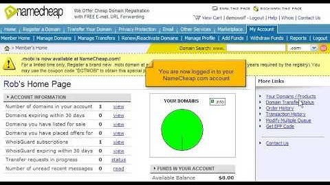 How to transfer domain names away from NameCheap com