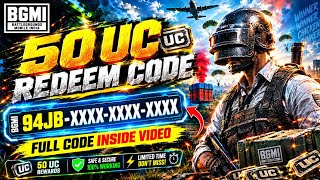 BGMI Free UC Redeem Code Today | Battlegrounds Mobile India New Rewards Code 2026 screenshot 2