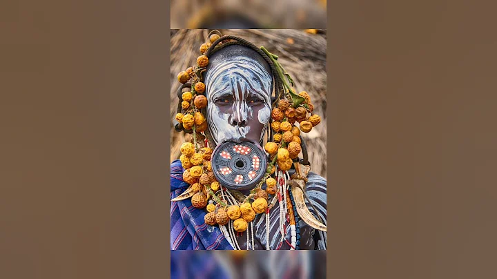 Mursi Tribe Girls With Lips Plate 😱| Mursi tribe Omo Valley Ethiopia #shorts #ethiopia