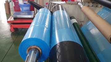 Máy thổi túi Nilon màu xanh khổ lớn phục vụ mọi nhu cầu của khách hàng