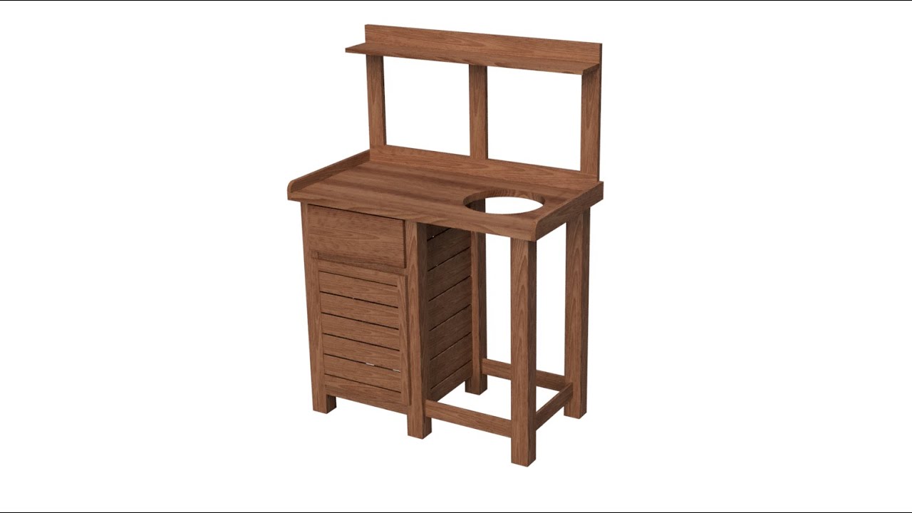 Cedar Potting Bench Design & Build by CSDW 